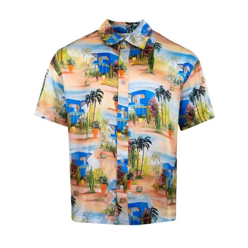 Les Benjamins x The Webster Allover Print Silk Shirt